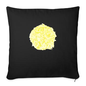 Hypothetical rupture of a bubble v.T-shirt - Sofa pillowcase 17,3'' x 17,3'' (45 x 45 cm) - black - Front