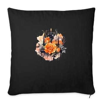 Custom Shirt, Hoodies, Mugs, Caps, Bags, Tumblers - Sofa pillowcase 17,3'' x 17,3'' (45 x 45 cm) - black - Front