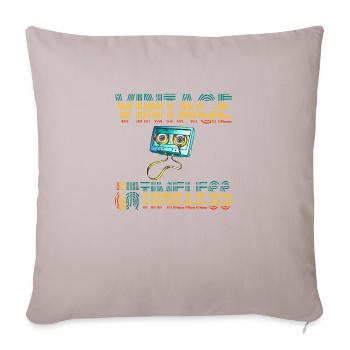 vintage is time less - Housse de coussin décorative 45 x 45 cm - taupe clair - Devant