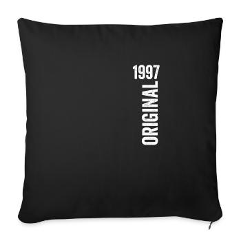 1997 Original Birthday Gift 1997 - Sofa pillowcase 17,3'' x 17,3'' (45 x 45 cm) - black - Front