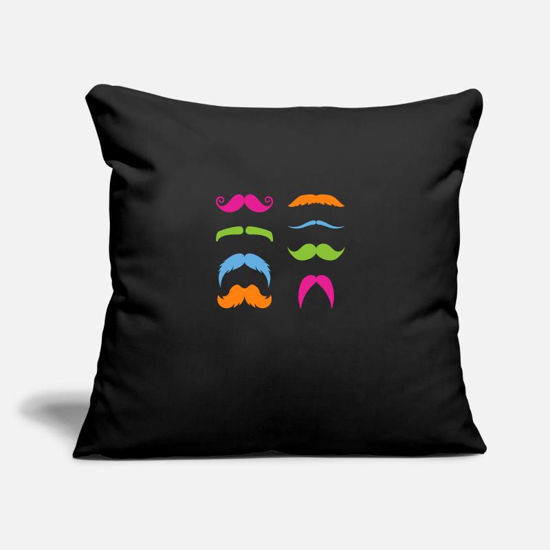 Multicolored whiskers Sofa pillowcase 17,3'' x 17,3'' (45 x 45 cm)