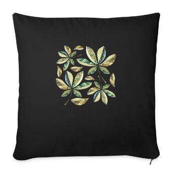List - Sofa pillowcase 17,3'' x 17,3'' (45 x 45 cm) - black - Front