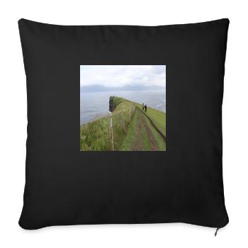 Iceland - Sofa pillowcase 17,3'' x 17,3'' (45 x 45 cm) - black - Front