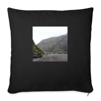 Iceland - Sofa pillowcase 17,3'' x 17,3'' (45 x 45 cm) - black - Front