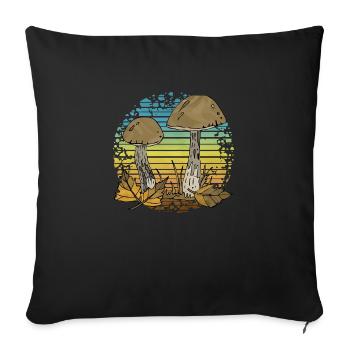 Mycètes - Housse de coussin décorative 45 x 45 cm - noir - Devant