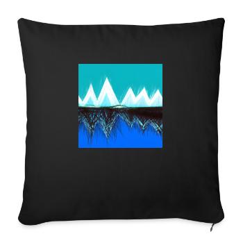 Dreamlike highs and hidden lows - Sofa pillowcase 17,3'' x 17,3'' (45 x 45 cm) - black - Front