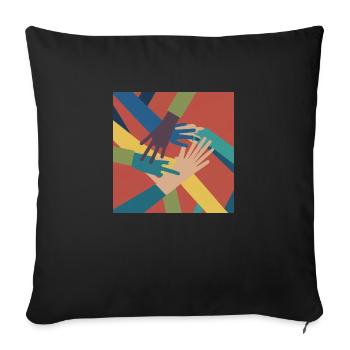 Equality - Sofakissenbezug 45 x 45 cm - Schwarz - Vorne