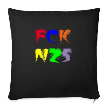 FCK NZS - Housse de coussin décorative 45 x 45 cm - noir - Devant