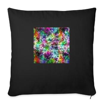 Galactic glow in the kaleidoscope of dreams - Sofa pillowcase 17,3'' x 17,3'' (45 x 45 cm) - black - Front