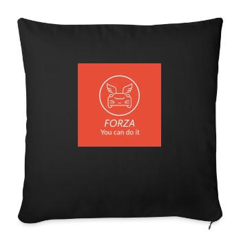 You can do it - Sofa pillowcase 17,3'' x 17,3'' (45 x 45 cm) - black - Front