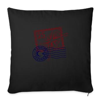 Erzurum - Sofa pillowcase 17,3'' x 17,3'' (45 x 45 cm) - black - Front
