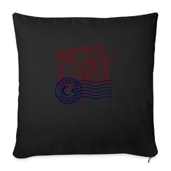 Hakkari - Sofa pillowcase 17,3'' x 17,3'' (45 x 45 cm) - black - Front