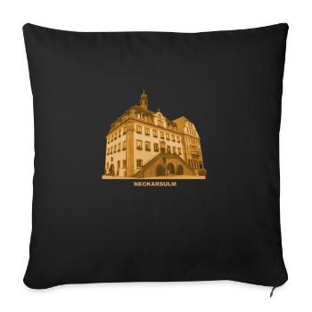 Neckarsulm Town Hall Baden-Württemberg Sulm Neckar - Sofa pillowcase 17,3'' x 17,3'' (45 x 45 cm) - black - Front