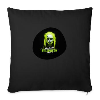 Happy Halloween Party Ghost Fear Nightmare Spooky - Sofa pillowcase 17,3'' x 17,3'' (45 x 45 cm) - black - Front