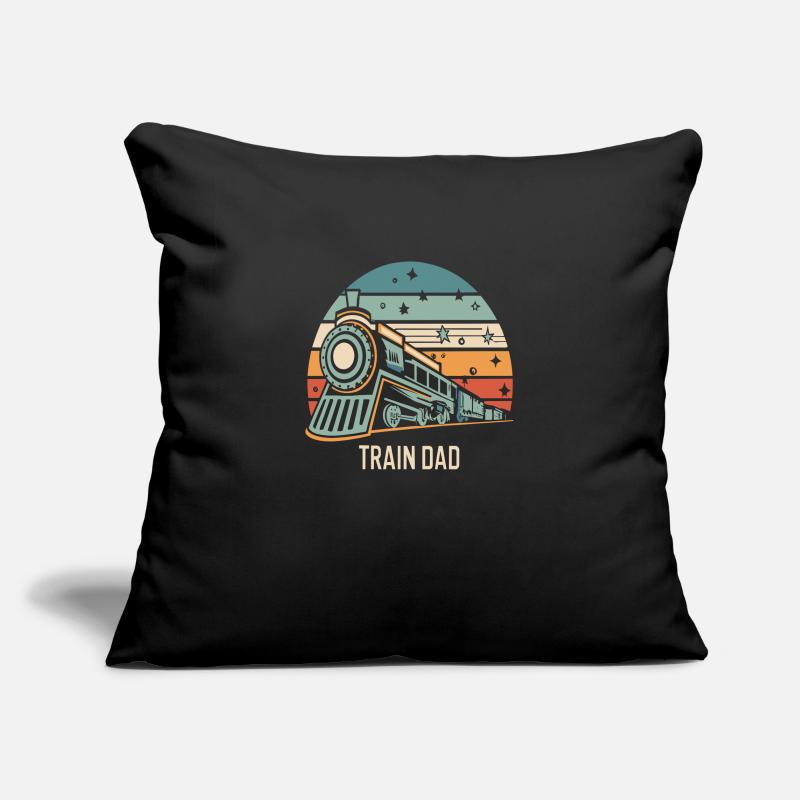 Éduquer papa Housse de coussin décorative 45 x 45 cm