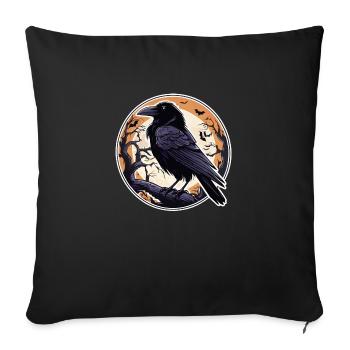 Halloween or Hard Rock - Raven - Sofa pillowcase 17,3'' x 17,3'' (45 x 45 cm) - black - Front