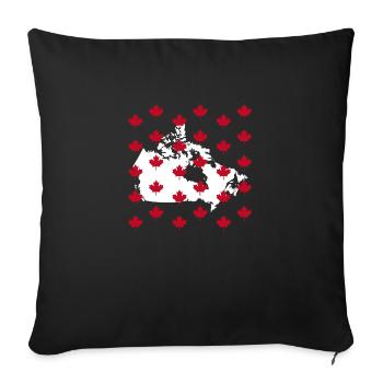 Canada Team 2024 Wild - Sofa pillowcase 17,3'' x 17,3'' (45 x 45 cm) - black - Front