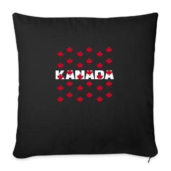 kanada - Sofakissenbezug 45 x 45 cm - Schwarz - Vorne