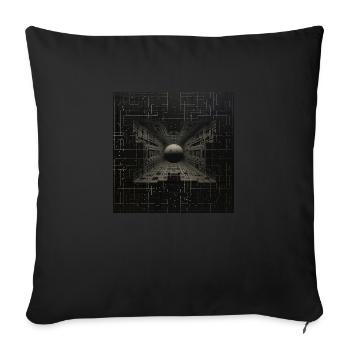 Planète dans la création - Housse de coussin décorative 45 x 45 cm - noir - Devant