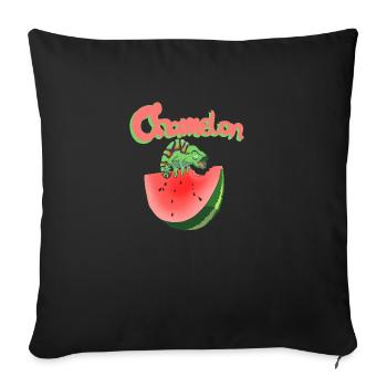 Chamelon - Sofakissenbezug 45 x 45 cm - Schwarz - Vorne