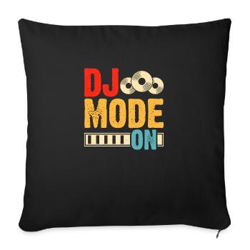 Mode Dj activé - Housse de coussin décorative 45 x 45 cm - noir - Devant