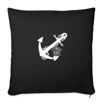 A.F.T Ancre - Sofa pillowcase 17,3'' x 17,3'' (45 x 45 cm) - black - Front