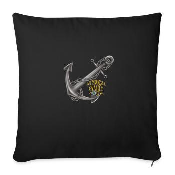 A.F.T Anchor - Sofa pillowcase 17,3'' x 17,3'' (45 x 45 cm) - black - Front