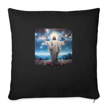 Image 28 - Housse de coussin décorative 45 x 45 cm - noir - Devant