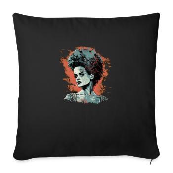Braut des Monsters - Sofakissenbezug 45 x 45 cm - Schwarz - Vorne