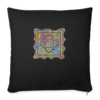 schrumpfen - Sofakissenbezug 45 x 45 cm - Schwarz - Vorne