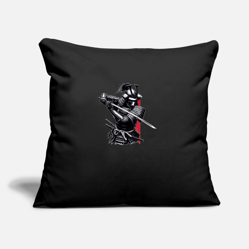 Samouraï Housse de coussin décorative 45 x 45 cm