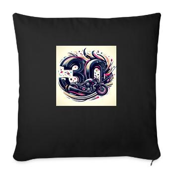 30th Anniversary Motorcycle Designs: Speed & Style - Sofa pillowcase 17,3'' x 17,3'' (45 x 45 cm) - black - Front