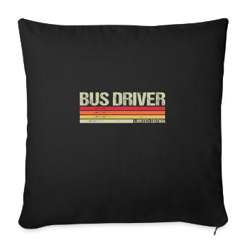 Bus Driver Limited Edition - Sofakissenbezug 45 x 45 cm - Schwarz - Vorne