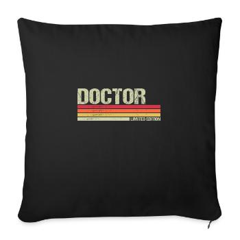 Doctor Édition Limitée - Housse de coussin décorative 45 x 45 cm - noir - Devant
