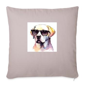 Cool Retriever - Sofa pillowcase 17,3'' x 17,3'' (45 x 45 cm) - light taupe - Front