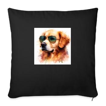 Cool Goldie - Sofa pillowcase 17,3'' x 17,3'' (45 x 45 cm) - black - Front