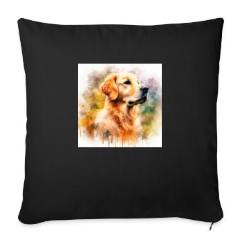 Goldie Love - Sofa pillowcase 17,3'' x 17,3'' (45 x 45 cm) - black - Front