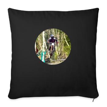 MTB MTB Downhill - Sofa pillowcase 17,3'' x 17,3'' (45 x 45 cm) - black - Front