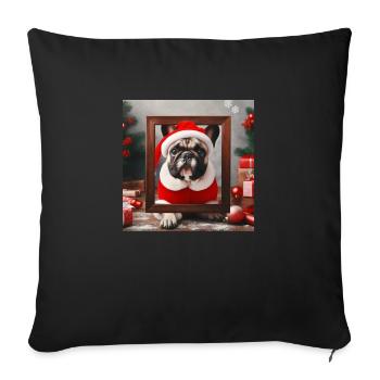 Bully Christmas - Sofa pillowcase 17,3'' x 17,3'' (45 x 45 cm) - black - Front