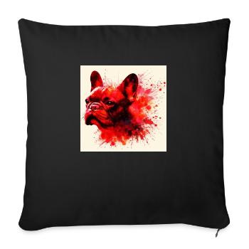 Amour d’intimidation - Housse de coussin décorative 45 x 45 cm - noir - Devant