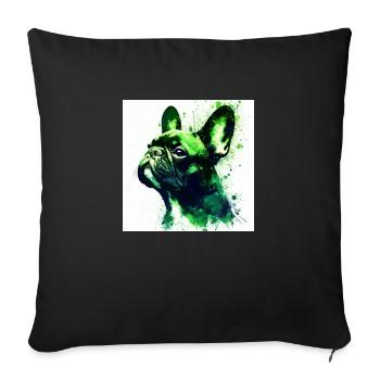 Amour d’intimidation - Housse de coussin décorative 45 x 45 cm - noir - Devant