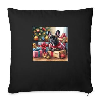 Noël d’intimidation - Housse de coussin décorative 45 x 45 cm - noir - Devant