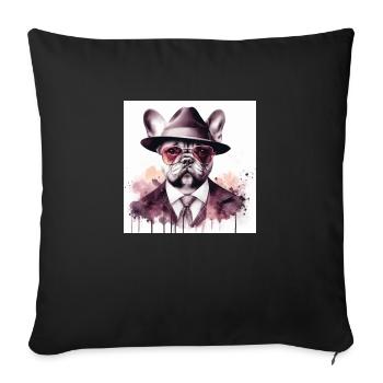 Bully le Parrain - Housse de coussin décorative 45 x 45 cm - noir - Devant