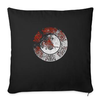 Osmanlı - Sofa pillowcase 17,3'' x 17,3'' (45 x 45 cm) - black - Front