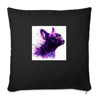 Amour d’intimidation - Housse de coussin décorative 45 x 45 cm - noir - Devant