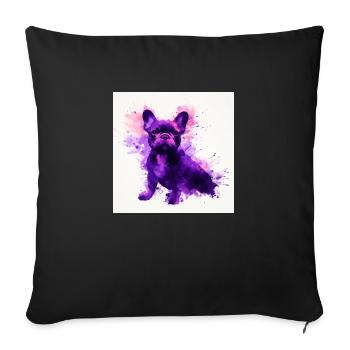 Amour d’intimidation - Housse de coussin décorative 45 x 45 cm - noir - Devant