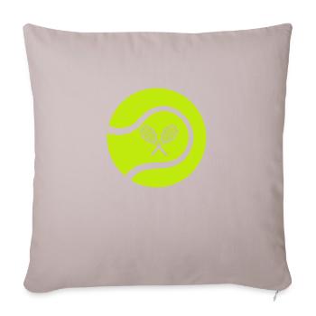 Tennis racket - Sofa pillowcase 17,3'' x 17,3'' (45 x 45 cm) - light taupe - Front