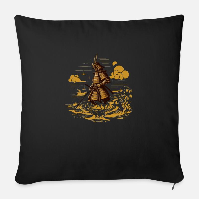 Samurai - Sofakissenbezug 45 x 45 cm - Schwarz