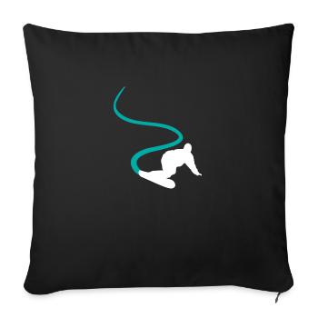 Snowboarder Energy Hill Heroes - Sofa pillowcase 17,3'' x 17,3'' (45 x 45 cm) - black - Front