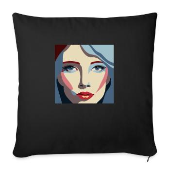 Women / Feminin / Art - Sofakissenbezug 45 x 45 cm - Schwarz - Vorne
